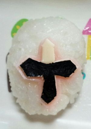 シロニンジャーおにぎり♪キャラ弁♪運動会-レシピのメイン写真