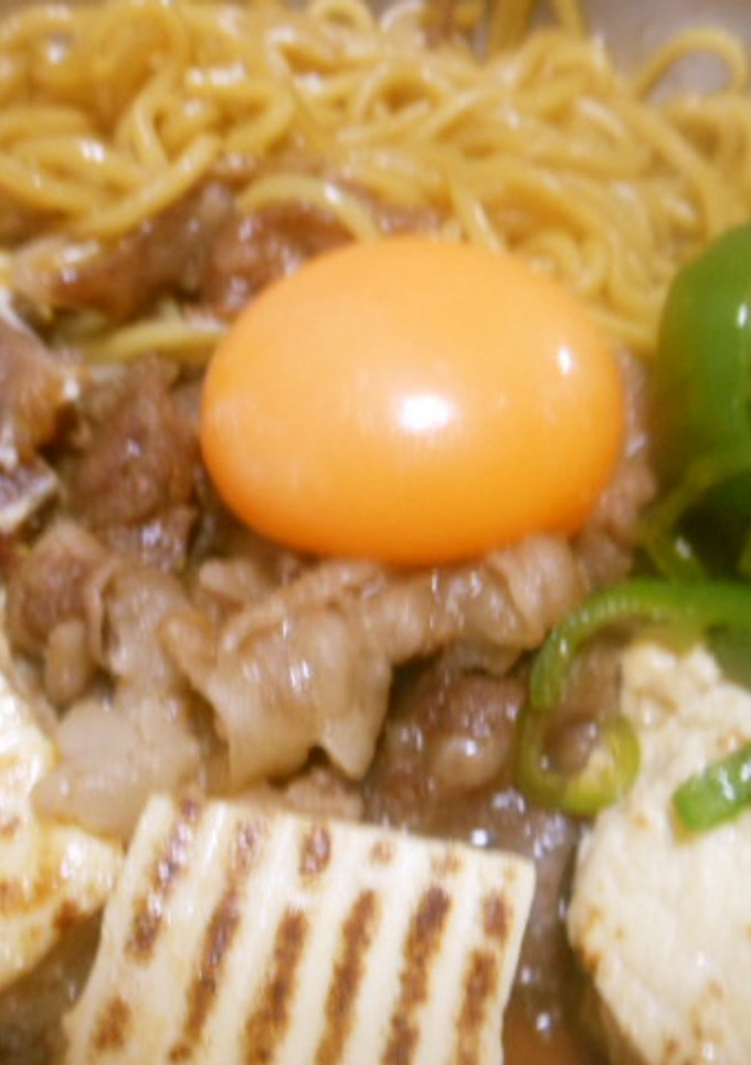 すき焼き焼きそば　　簡単私流　-レシピのメイン写真