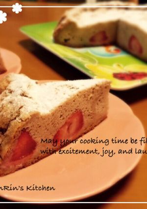 フライパンで☆苺チョコチーズスフレ-レシピのメイン写真