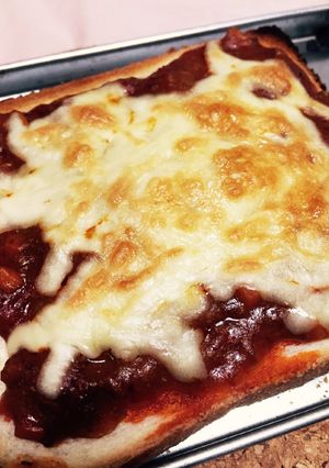 ミートソースのトースト-レシピのメイン写真