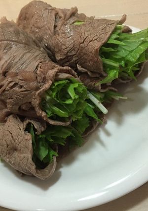 ちょっと贅沢な牛肉の水菜巻き-レシピのメイン写真