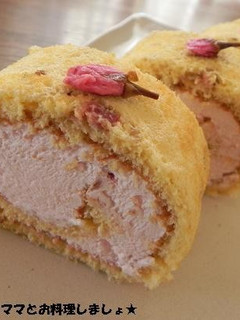 春にピッタリ★桜のロールケーキ-レシピのメイン写真