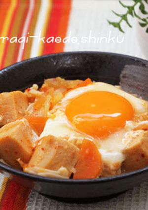 節約！甘辛じゅわ～＊高野豆腐のキムチ煮-レシピのメイン写真