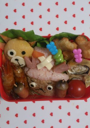 ﾁｮｯﾊﾟｰキャラ弁当-レシピのメイン写真