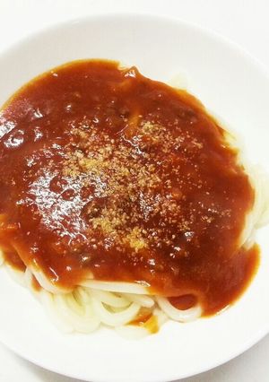 ミートうどん-レシピのメイン写真