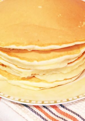 朝から幸せ♡強力粉のもっちりパンケーキ-レシピのメイン写真