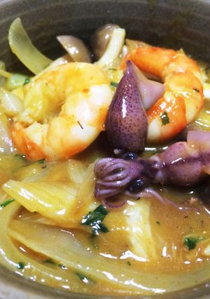 旨みたっぷり!ホタルイカのイエローカレー-レシピのメイン写真