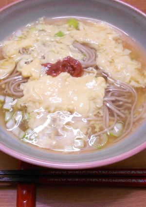 梅かきたまそば-レシピのメイン写真
