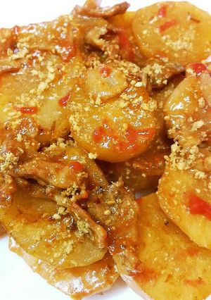 野菜の王様！豚バラとヤーコンの梅ポン焼き-レシピのメイン写真