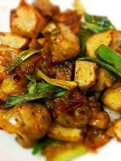 カリカリ豚と菊芋の醤油炒め!簡単美味い!-レシピのメイン写真