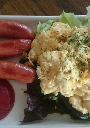 豆腐でふわふわスクランブルエッグ♡-レシピのメイン写真
