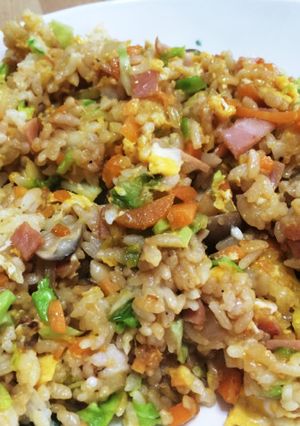 油不要☆一石二鳥！簡単パラパラチャーハン-レシピのメイン写真
