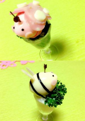 春のデコ弁にいかが？ハチとちょうちょ-レシピのメイン写真