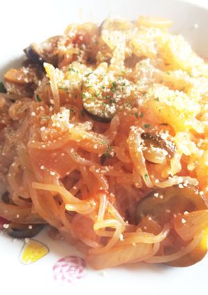 糖質制限 白滝のナポリタン-レシピのメイン写真