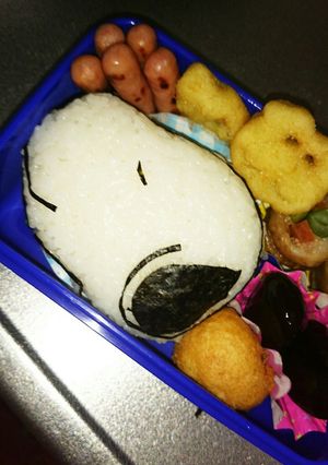 簡単 ☆スヌーピーキャラ弁当-レシピのメイン写真