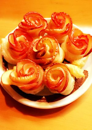美しい！薔薇の形のアップルパイ-レシピのメイン写真