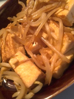 すぐできる☆厚揚げともやしのにんバタ醤油-レシピのメイン写真