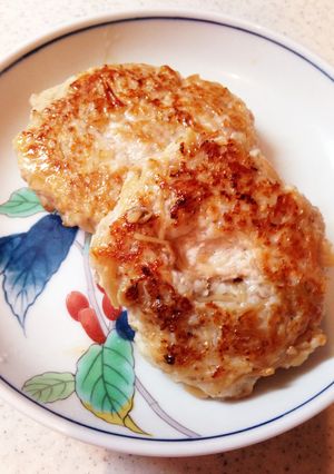 簡単！なめ茸で鶏つくねバーグ-レシピのメイン写真
