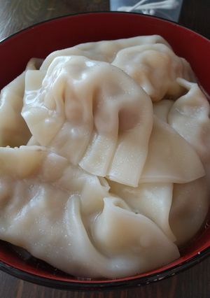 簡単！美味しいつるつるぷりぷりエビ水餃子-レシピのメイン写真
