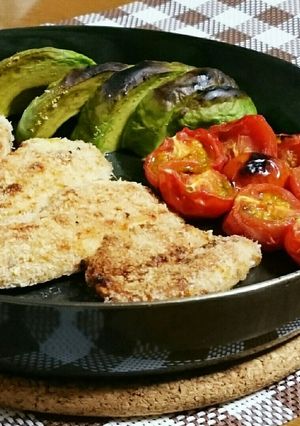 魚焼きグリルでダイエット用チキンカツ-レシピのメイン写真