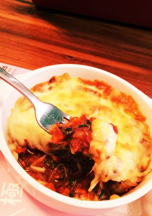 コンミートのラザニア風ひとりランチ-レシピのメイン写真