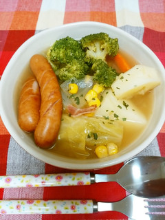 春キャベツと野菜たっぷりスープ♪ポトフ風-レシピのメイン写真