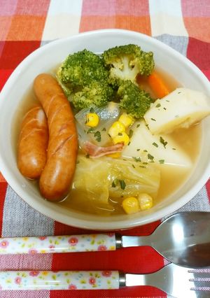 春キャベツと野菜たっぷりスープ♪ポトフ風-レシピのメイン写真