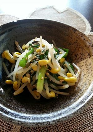 豆もやし・ニラの和え物-レシピのメイン写真
