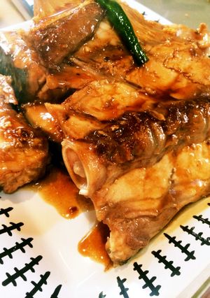 簡単☆ブリあらで照り焼き-レシピのメイン写真