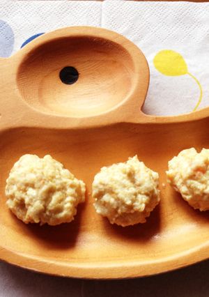 ふんわり豆腐ハンバーグ~♪離乳食後期~-レシピのメイン写真