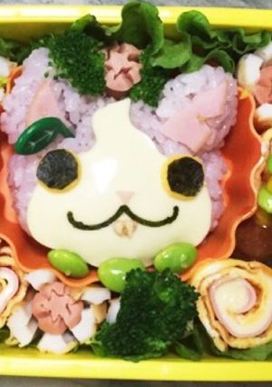 キャラ弁 妖怪ウォッチ ブドウニャン-レシピのメイン写真