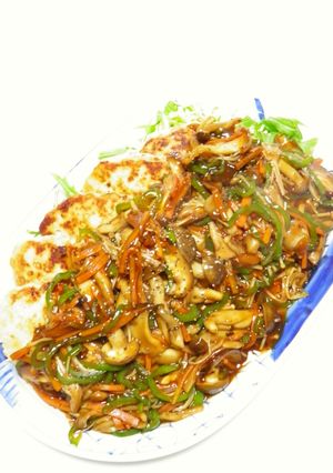 ダイエット応援！野菜ソースのハンバーグ♪-レシピのメイン写真