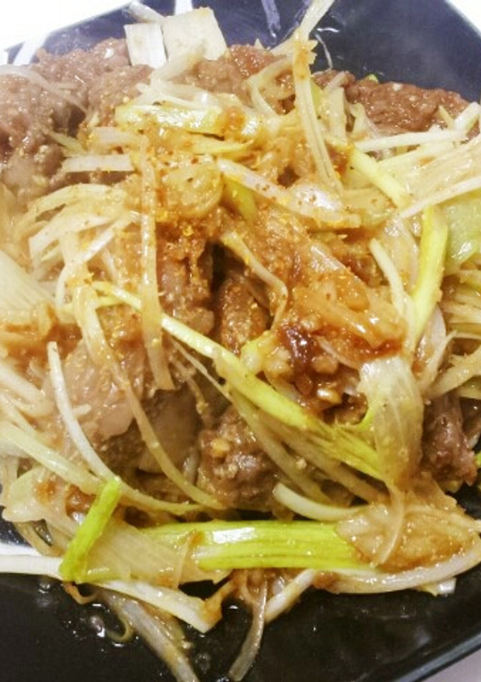 贅沢☆男の韓国風カルビのしょうが焼き-レシピのメイン写真