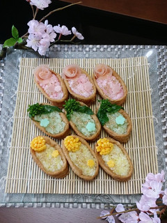 春のカラフルいなり寿司♪-レシピのメイン写真