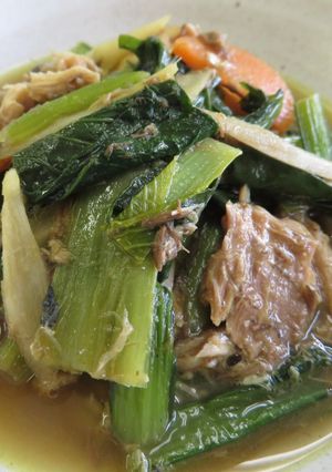 小松菜とさばのカレー煮-レシピのメイン写真