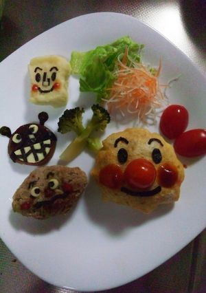 ☆お誕生日にアンパンマンプレート☆１-レシピのメイン写真