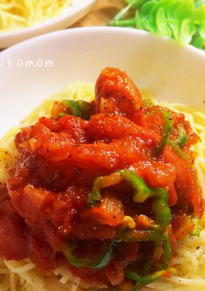 トマトとウインナーのパスタ-レシピのメイン写真