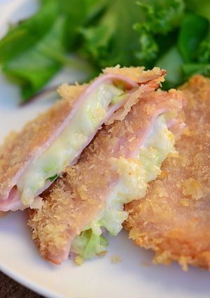 お弁当に♪キャベツ入りチーズハムカツ-レシピのメイン写真