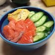 栄養満点!海鮮三色丼