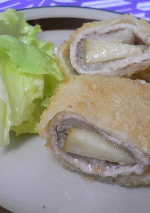 りんごの豚巻き-レシピのメイン写真