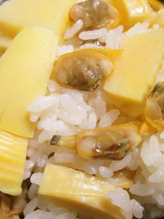 *春*たけのことあさりの炊き込みごはん-レシピのメイン写真