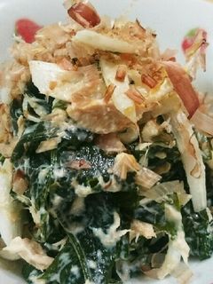 新玉ねぎとワカメのツナマヨサラダ♪-レシピのメイン写真