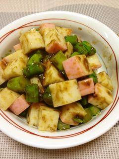 蒲鉾とアスパラガスの山葵のり和え-レシピのメイン写真