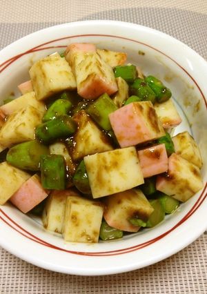 蒲鉾とアスパラガスの山葵のり和え-レシピのメイン写真