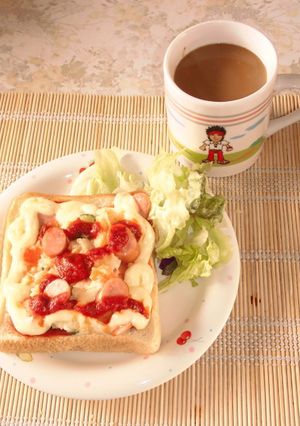 ピザ風ポテサラトースト-レシピのメイン写真