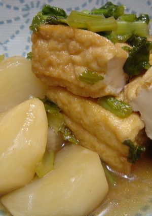 かぶと厚揚げの煮物-レシピのメイン写真