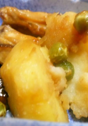 新じゃがの煮物　手羽先と椎茸-レシピのメイン写真