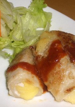 リンゴの豚巻ソテー-レシピのメイン写真