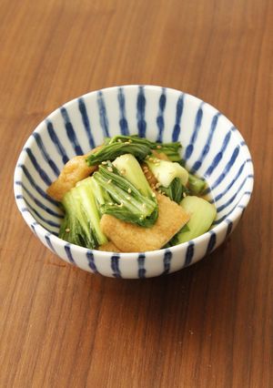 チンゲン菜と油揚げの煮びたし-レシピのメイン写真