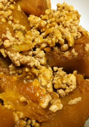 ＊かぼちゃの鶏そぼろ煮＊-レシピのメイン写真